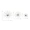 CosmoLiving by Cosmopolitan Silver Tin Contemporary Abstract Wall Decor Set